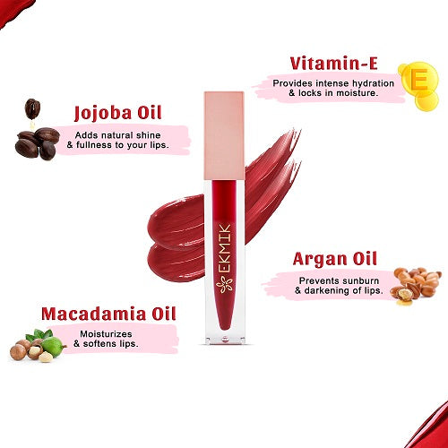 Deep Maroon - Non Drying Long Stay Liquid Lipstick | Flat 50% Off 💥🤩