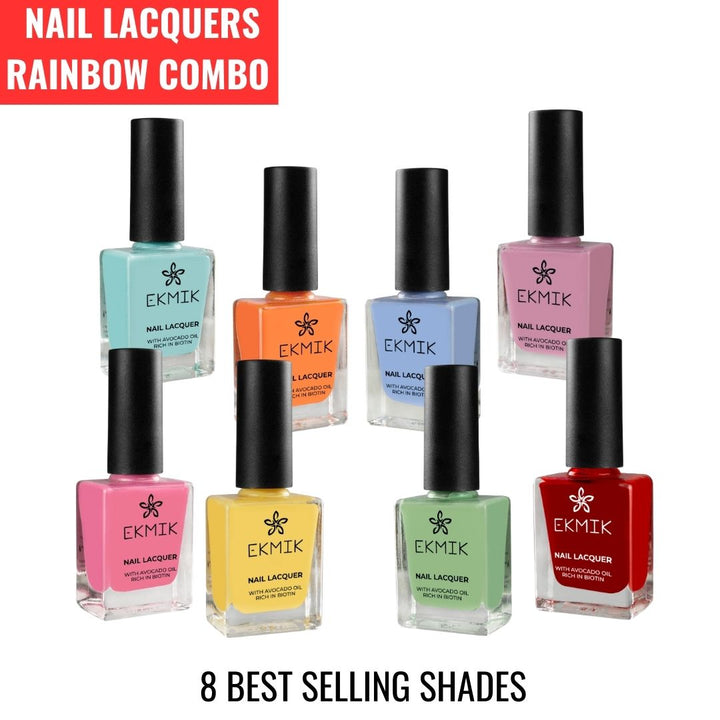 Nail Lacquers 8in1 Rainbow Combo