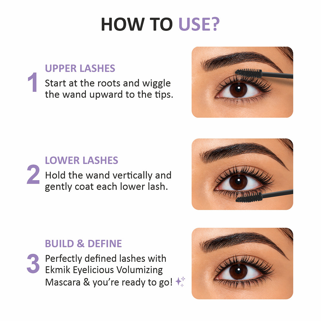 Eyelicious Volumizing Mascara - Bold Black