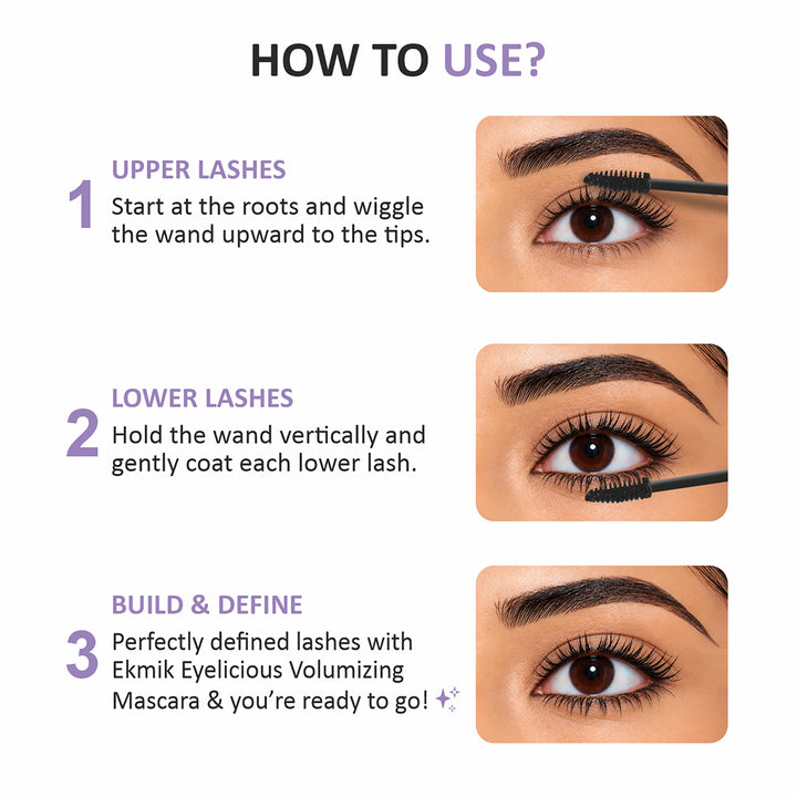 Eyelicious Volumizing Mascara - Bold Black