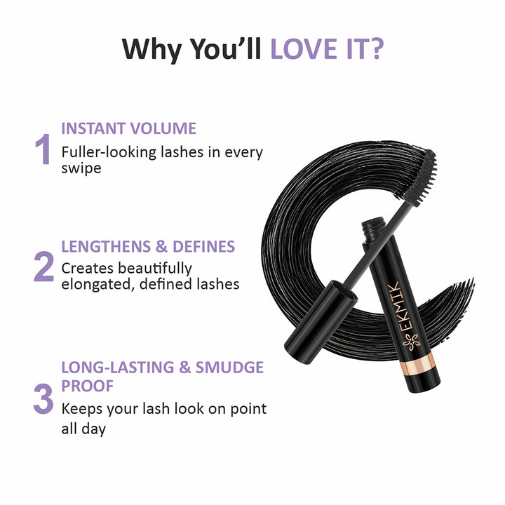 Eyelicious Volumizing Mascara - Bold Black