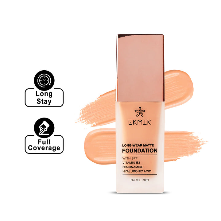Peach Ivory - Long Wear Matte Foundation (30ml)