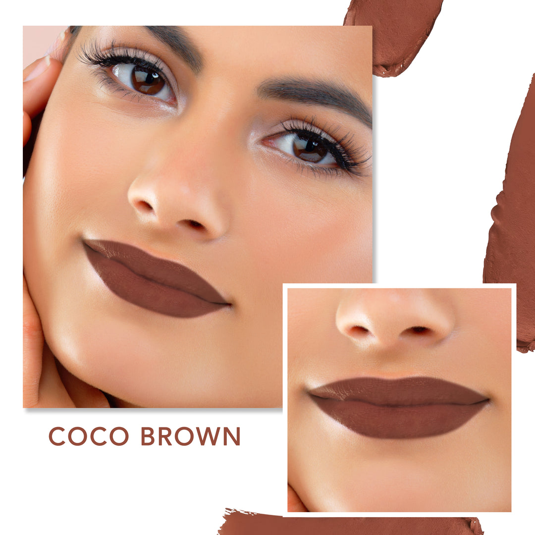 Coco Brown - Comfy Lips Creme Matte Lipstick (4gms)