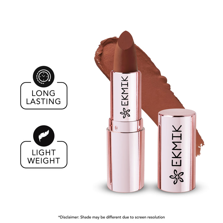 Coco Brown - Comfy Lips Creme Matte Lipstick (4gms)