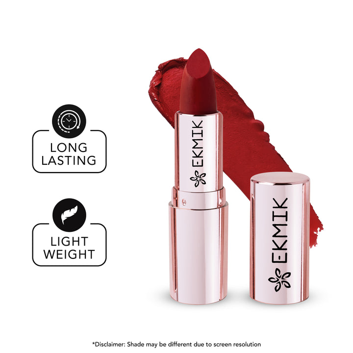 Scarlet Maroon - Comfy Lips Creme Matte Lipstick (4gms)