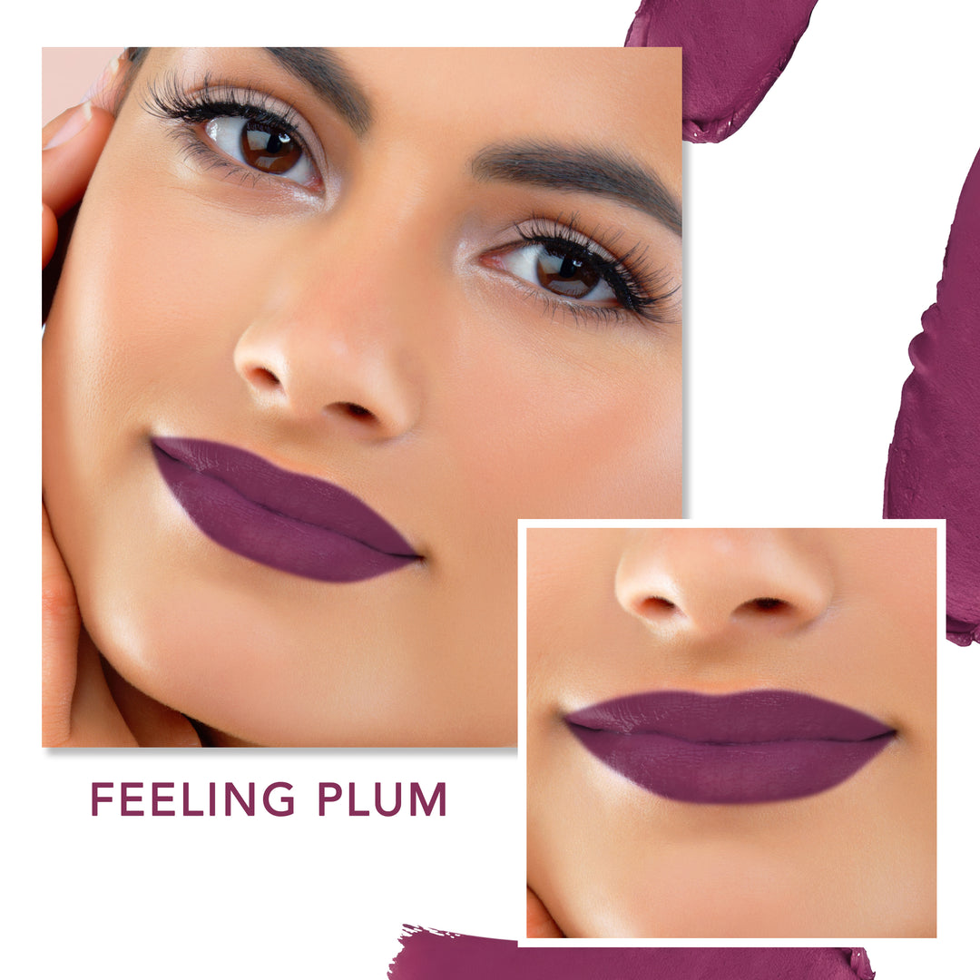 Feeling Plum - Comfy Lips Creme Matte Lipstick (4gms)