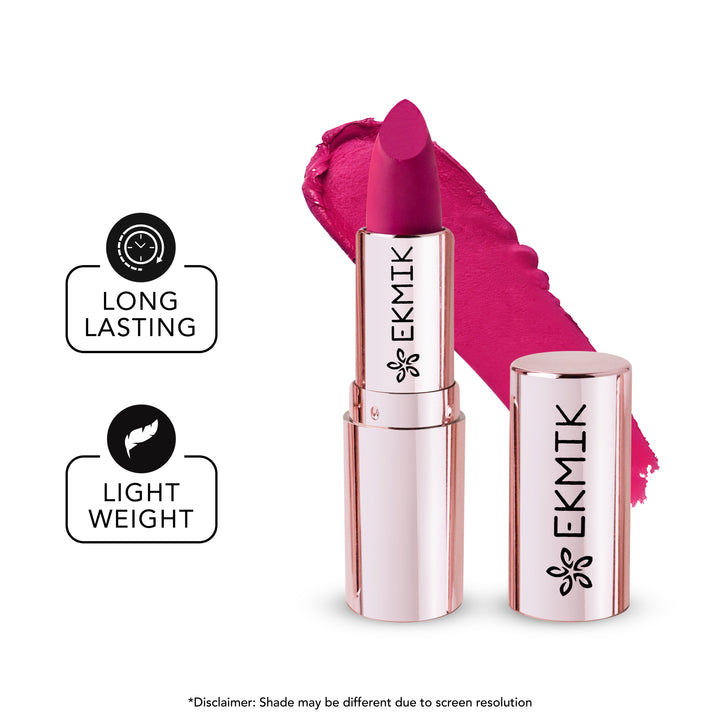 Magenta-ful - Comfy Lips Creme Matte Lipstick (4gms)