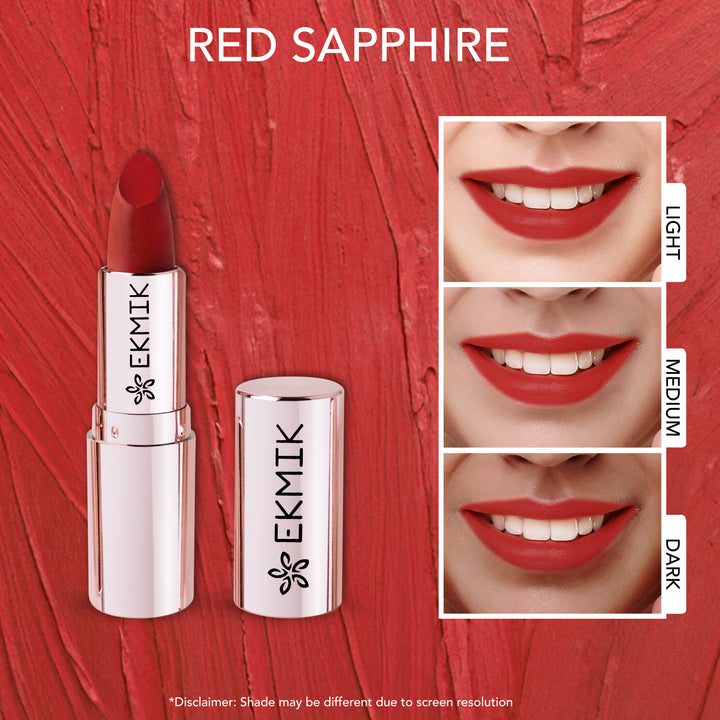 Red Sapphire - Comfy Lips Creme Matte Lipstick (4gms)