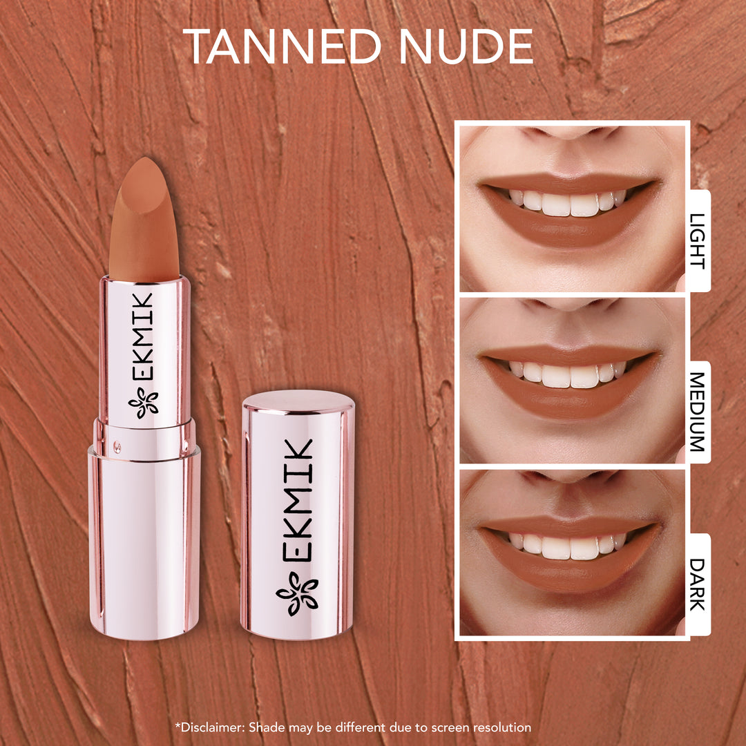 Tanned Nude - Comfy Lips Creme Matte Lipstick (4gms)