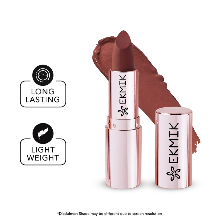 Plum Brown - Comfy Lips Creme Matte Lipstick (4gms)