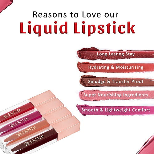 Blushing Pink - Non Drying Long Stay Liquid Lipstick | Flat 50% Off 💥🤩